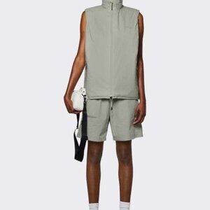 Rains Woman Padded Nylon Padded Slate Vest L